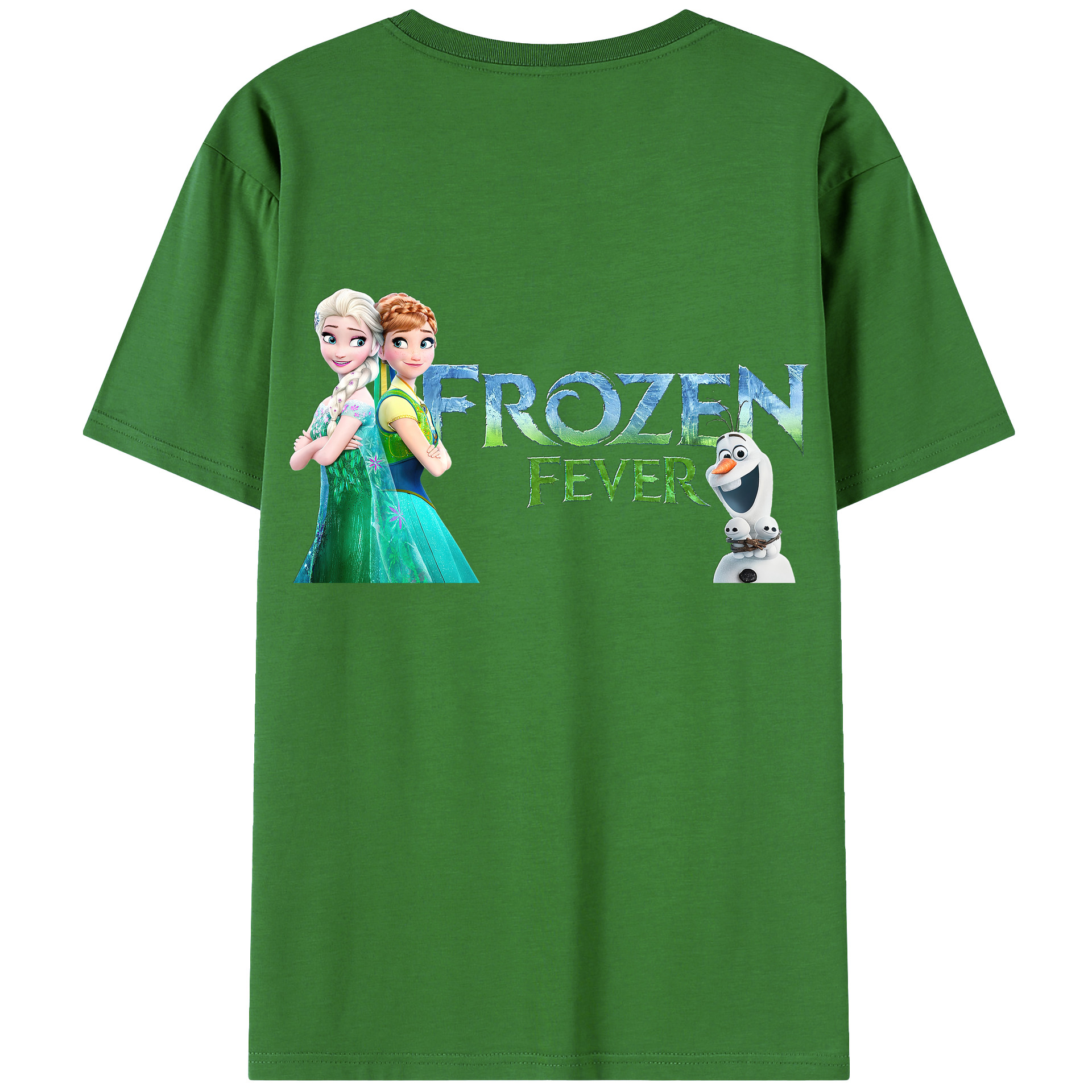 （画像用） アナと雪の女王 アンナ エルサ Frozen Anna Elsa レディース半袖Tシャツ(バックプリント)